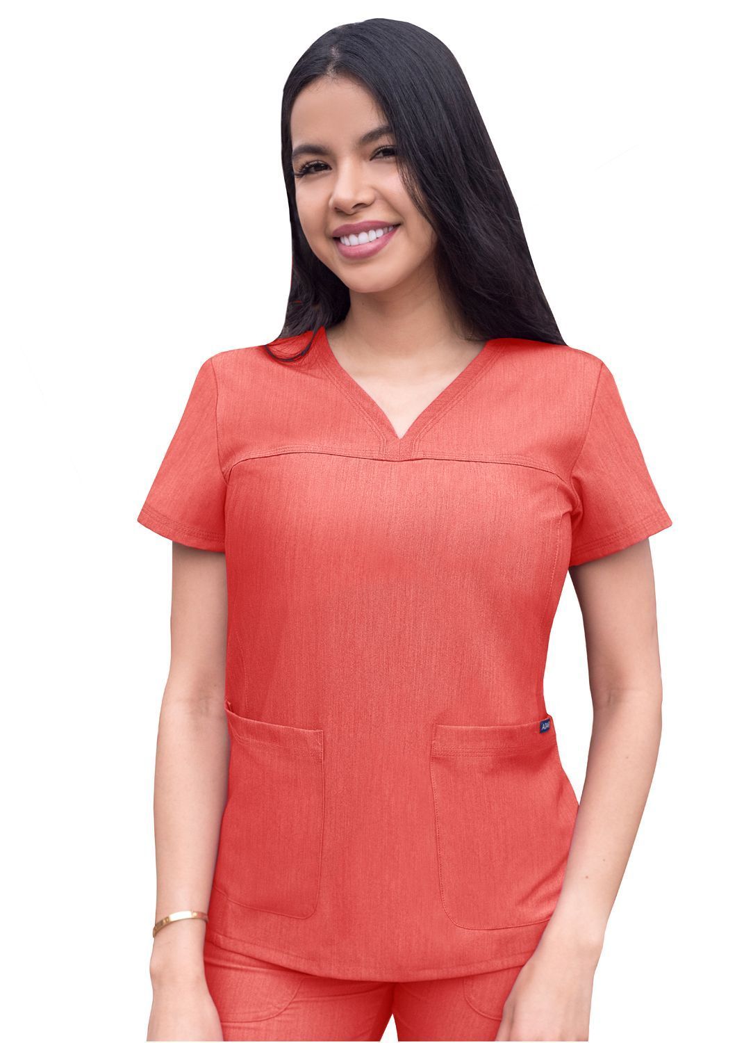 Women’s Sweetheart V-Neck Scrub Top Pro Heather Collection Style: P4210