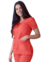 Women’s Sweetheart V-Neck Scrub Top Pro Heather Collection Style: P4210