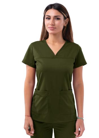 Women’s Sweetheart V-Neck Scrub Top Pro Collection Style: P4210