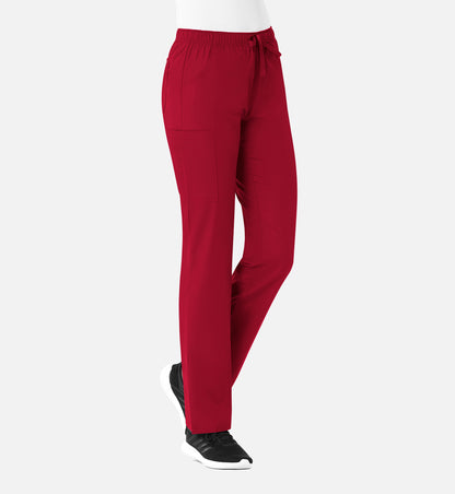 Maevn Women’s Full Elastic Cargo Pant – Red Panda | Comfortable Everyday Fit