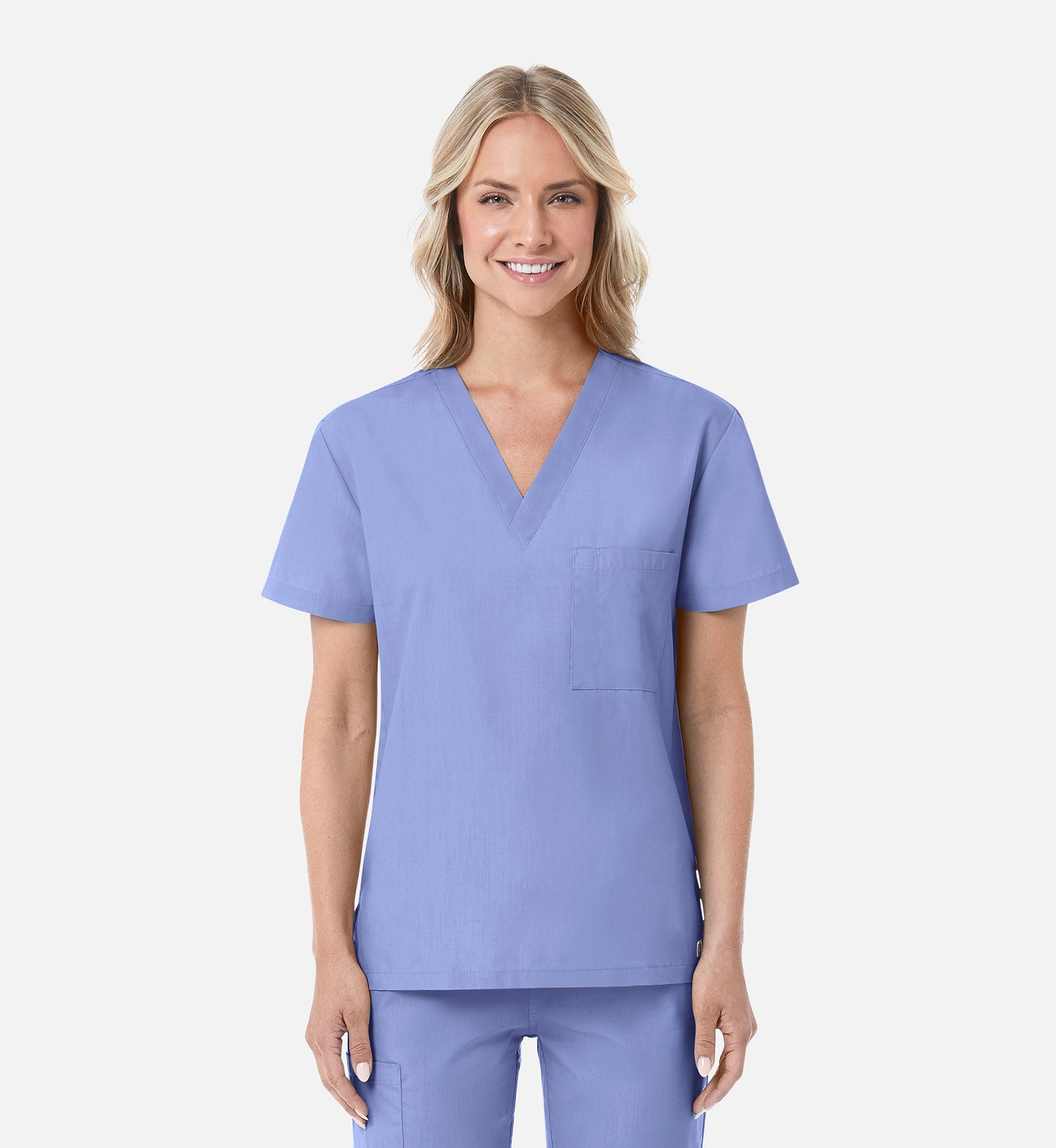 Maevn Unisex V-Neck Scrub Top – Red Panda