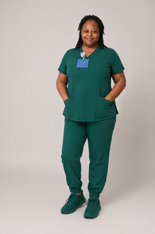 HH Works Monica Top + Rhea Jogger Set – Hunter Green