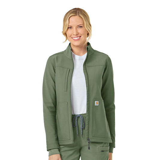 Carhartt Rugged Flex Women's Bonded Fleece Jacket, Olive, L