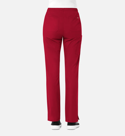 Maevn Women’s Full Elastic Cargo Pant – Red Panda | Comfortable Everyday Fit