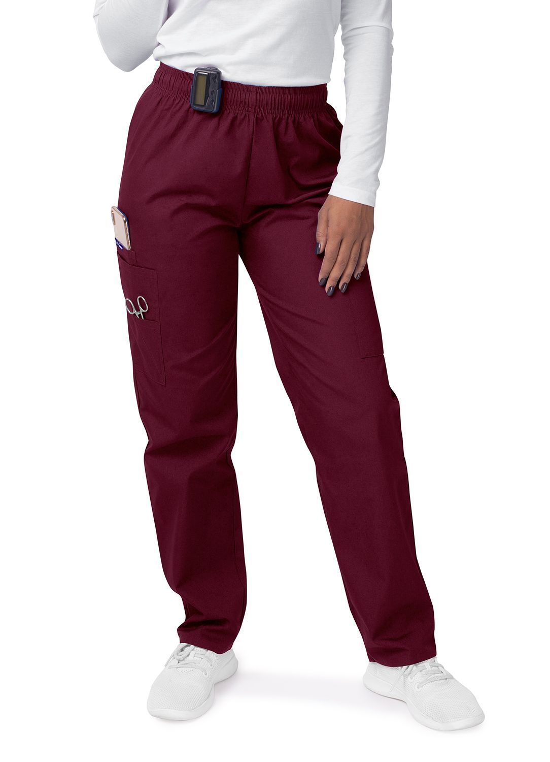 Women's Mock Wrap Top/Cargo Pant Scrub Set
Sivvan Collection